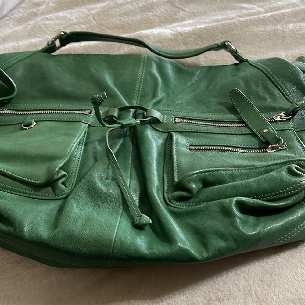 Green Andrew Marc leather bag - Picture 3 of 12